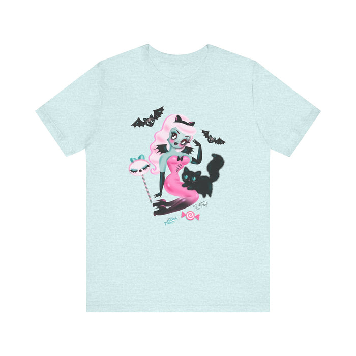 Pastel Candy Vampire with Kitty • Unisex Tee