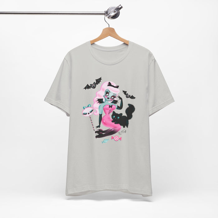 Pastel Candy Vampire with Kitty • Unisex Tee