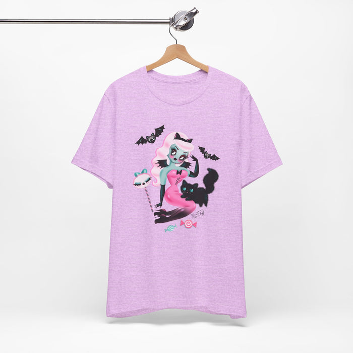 Pastel Candy Vampire with Kitty • Unisex Tee