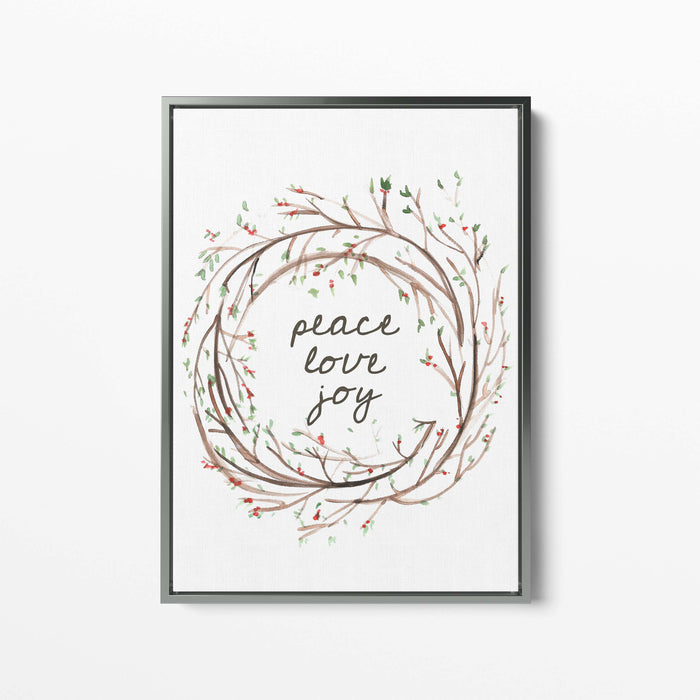 Peace Love Joy Wreath - Jetty Home