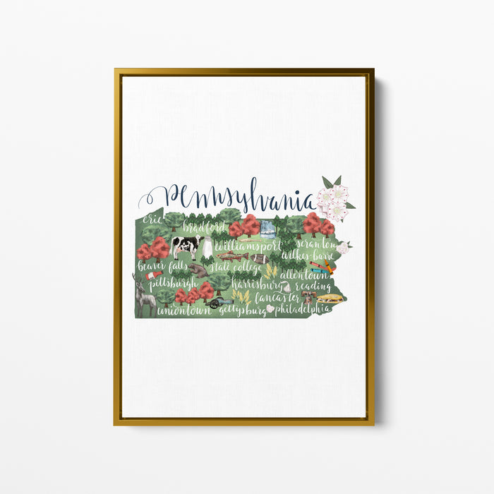 Pennsylvania  - Art Print or Canvas - Jetty Home