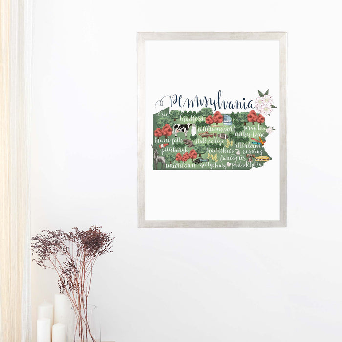 5"x7" / Art Print / Antique Silver