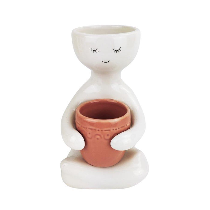 Urban Products Person Holding Pot Planter - Rose (20cm) | Koop.co.nz