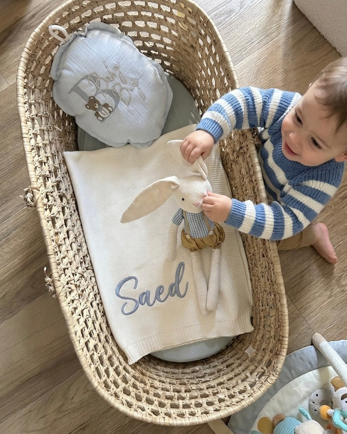 Personalised Bunny Best Friend Toy | Linen