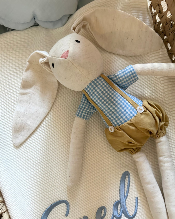 Personalised Bunny Best Friend Toy | Linen