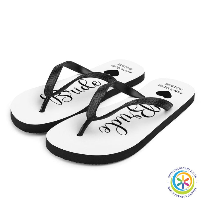 Personalized Beach Wedding Flip-Flops-ShopImaginable.com