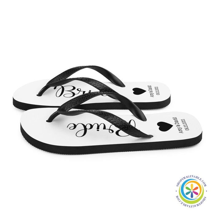 Personalized Beach Wedding Flip-Flops-ShopImaginable.com