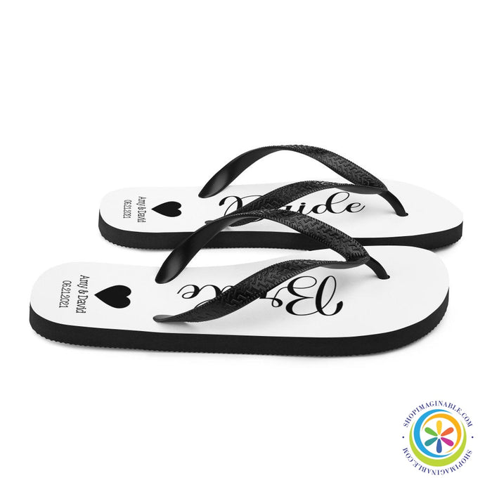 Personalized Beach Wedding Flip-Flops-ShopImaginable.com
