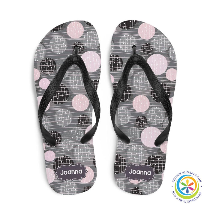 Personalized Circular Pattern Flip-Flops-ShopImaginable.com
