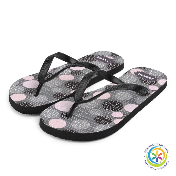 Personalized Circular Pattern Flip-Flops-ShopImaginable.com