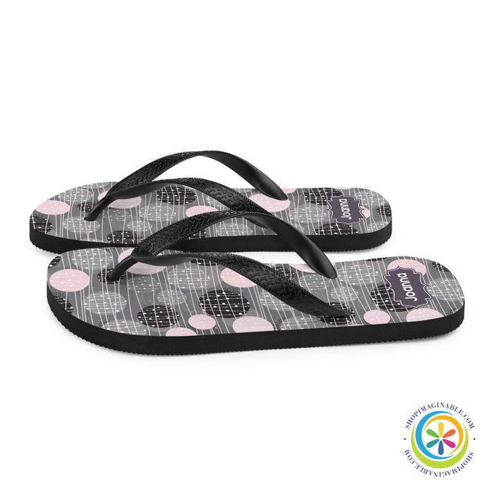 Personalized Circular Pattern Flip-Flops-ShopImaginable.com