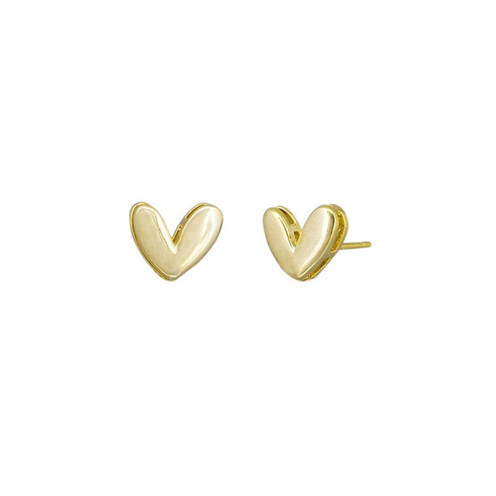 Tiger Tree Philia Heart Stud Earrings - Gold | Koop.co.nz