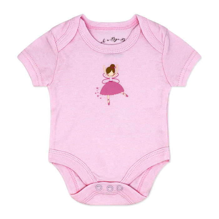 Pink Ballerina 5 Piece Baby Girl Layette Gift Set – 100% Cotton