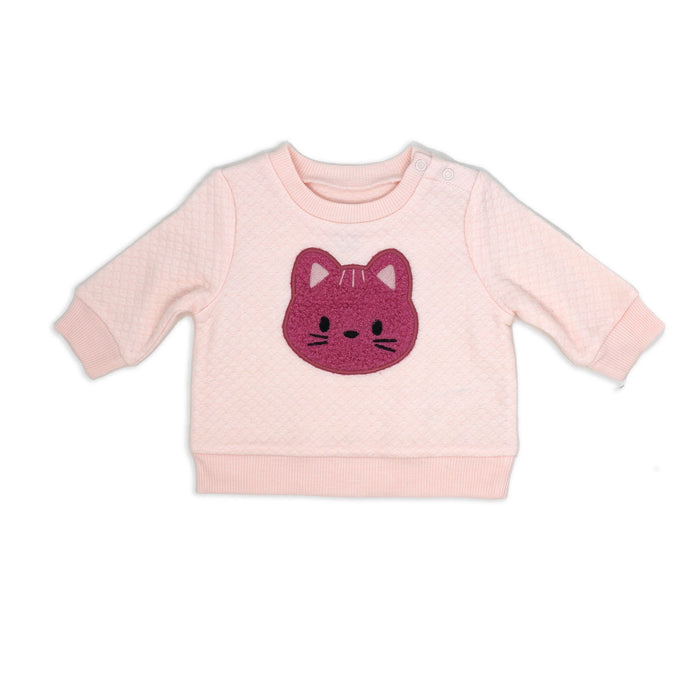 Pink Cat 2 Piece Baby Pajama Set