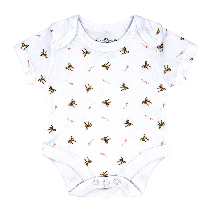 Pink Floral Princess 5 Piece Baby Girl Layette Gift Set – 100% Cotton