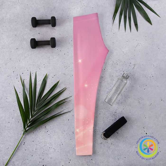 Pink Starburst Full Length Leggings-ShopImaginable.com