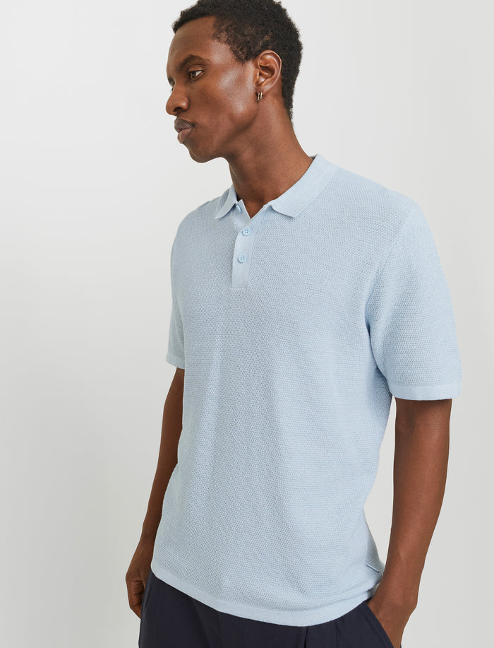 Polo en tricot à coupe décontracté