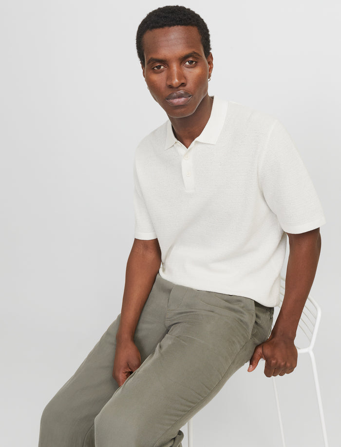 Polo en tricot à coupe décontracté