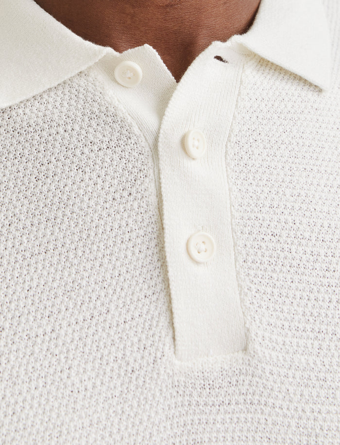Polo en tricot à coupe décontracté