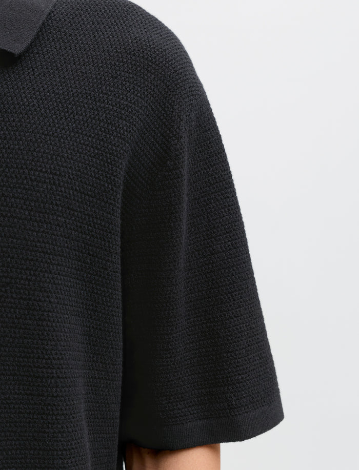 Polo en tricot à coupe décontracté