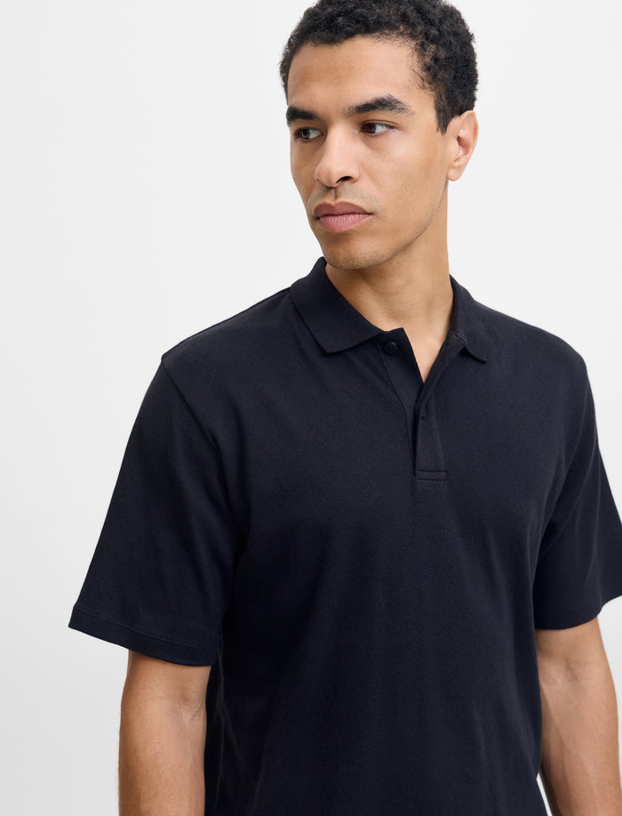 Polo en tricot à manches courtes