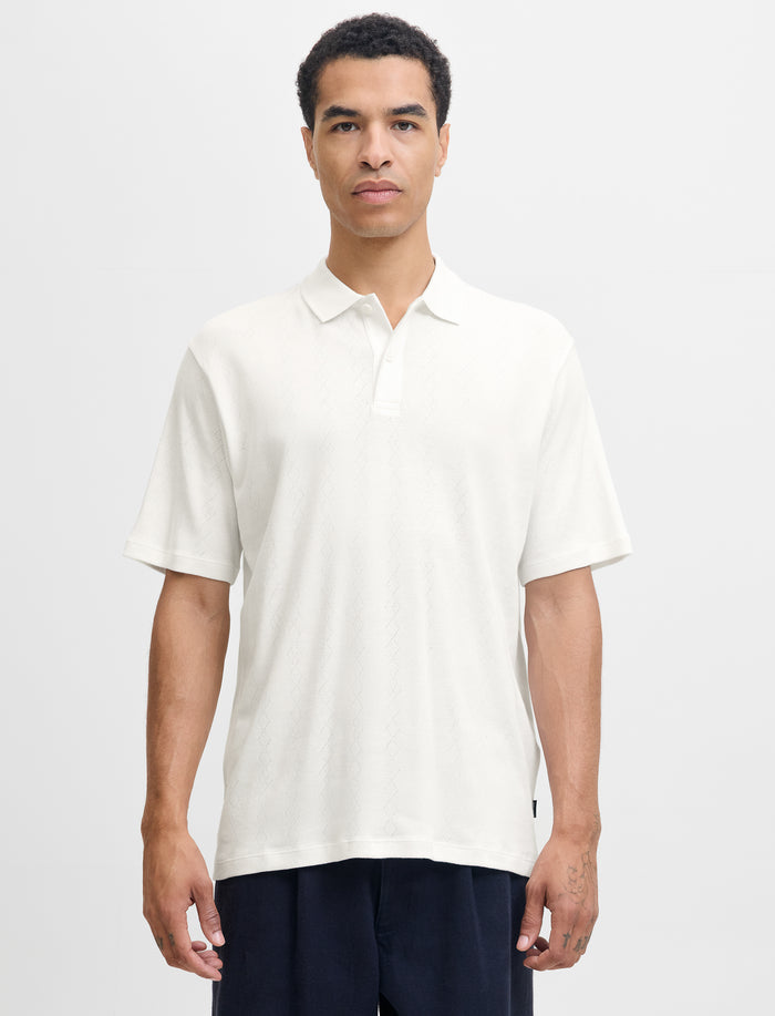 Polo en tricot à manches courtes