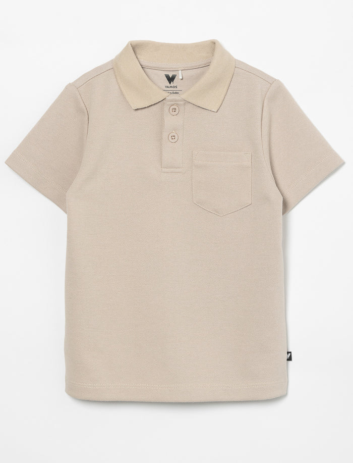 Polo essentiel à poche - petit garçon
