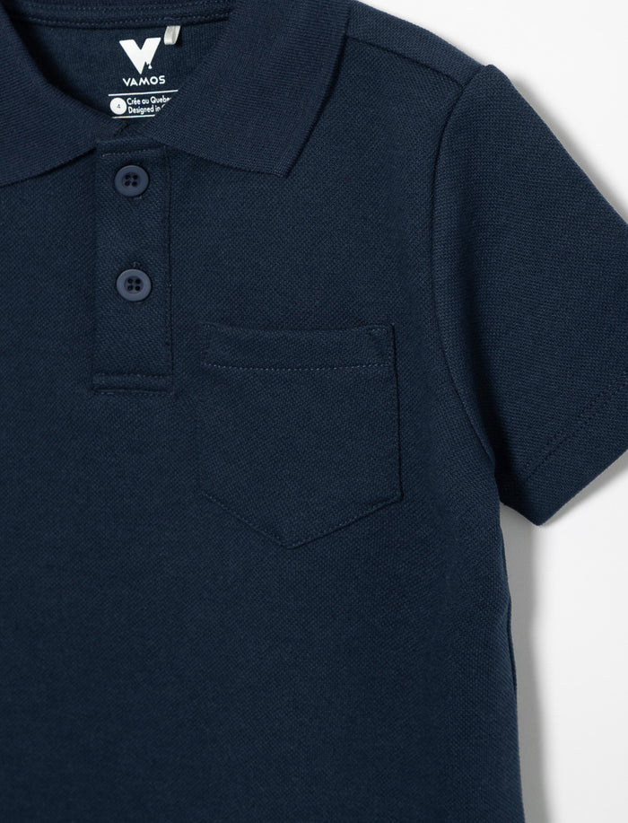 Polo essentiel à poche - petit garçon