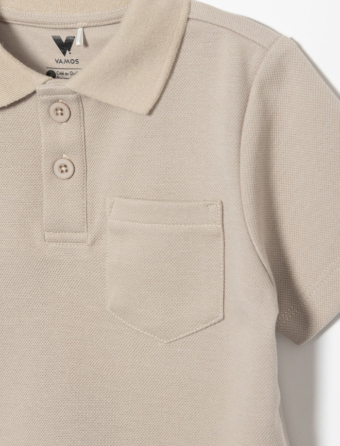 Polo essentiel à poche - petit garçon