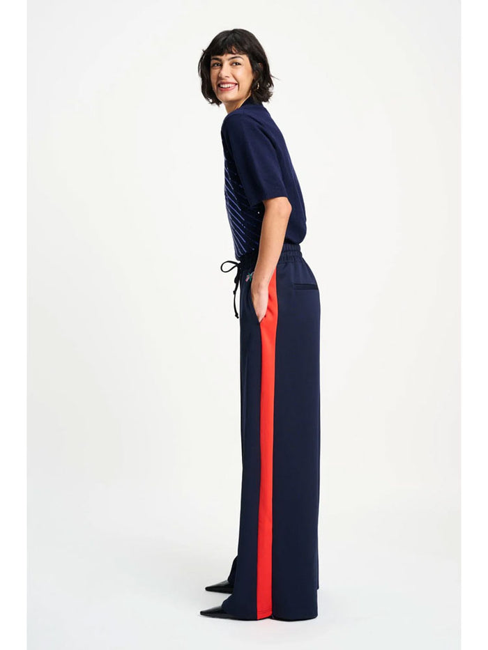 Pom Trackpants Stripe Night Blue