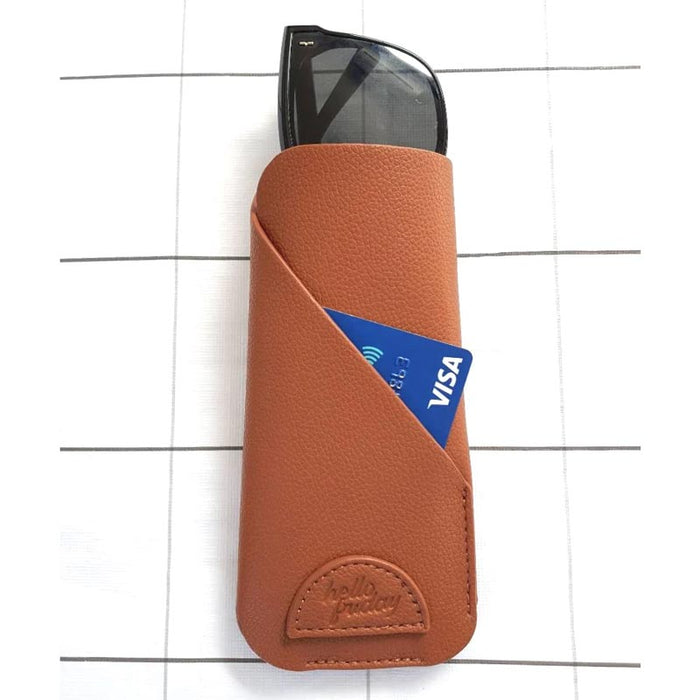 Hello Friday Poppy Tan Glasses Case | Koop.co.nz