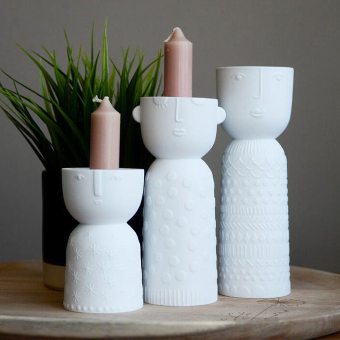 Rader Porcelain Candle Holder - Large Lucia | Koop.co.nz