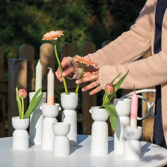 Rader Porcelain Candle Holder - Large Lucia | Koop.co.nz