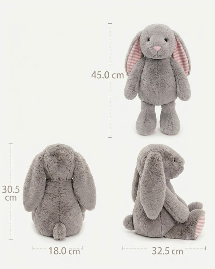 Pre-Order Personalised Bunny Best Friend Toy | Pink Stripes