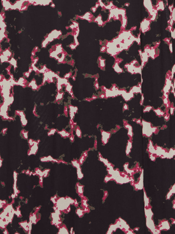 Pulz PzDuffy Wrap Dress Fuchsia Black