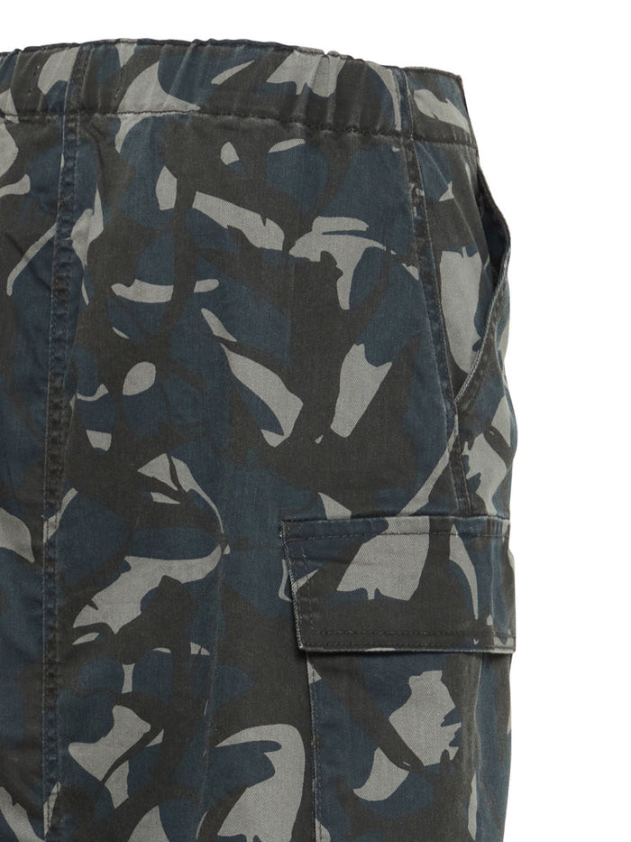Pulz PzLian Cargo Skirt Blue & Black Camouflage