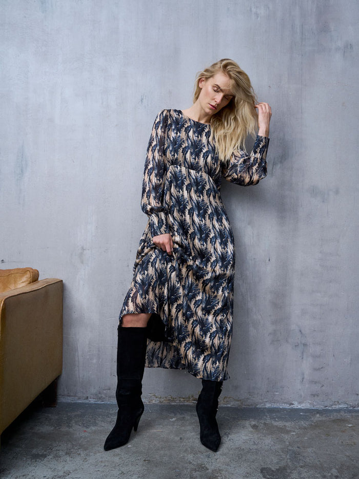 Pulz PzSabella Long Dress Frosted Almond