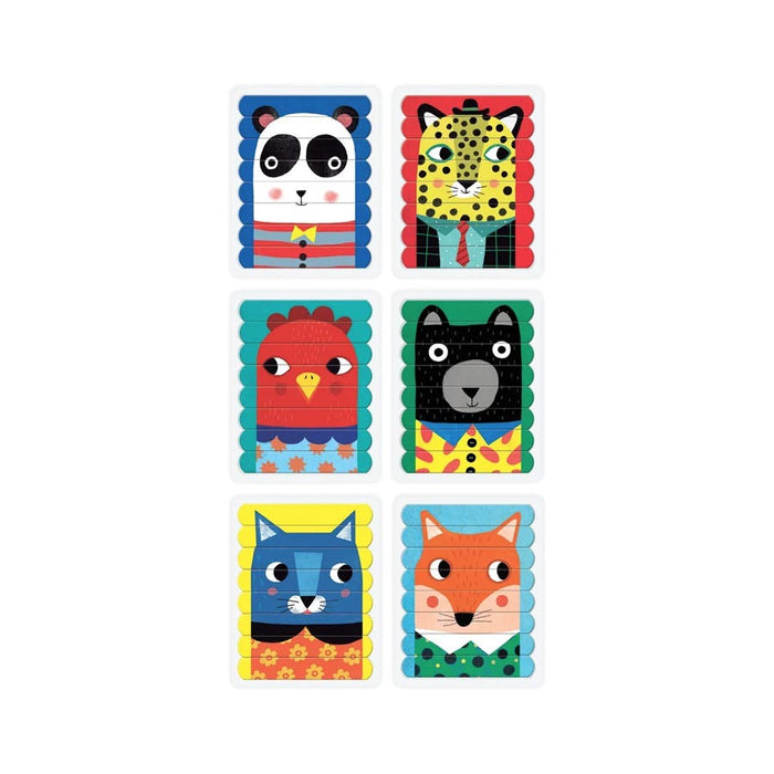 Mudpuppy Puzzle Sticks – Animal Friends (6 Puzzles) | Koop.co.nz