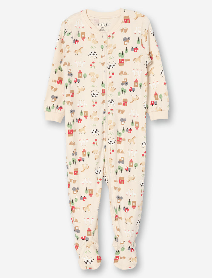 Pyjama 1 pièce en tricot imprimé pour bébé garçon