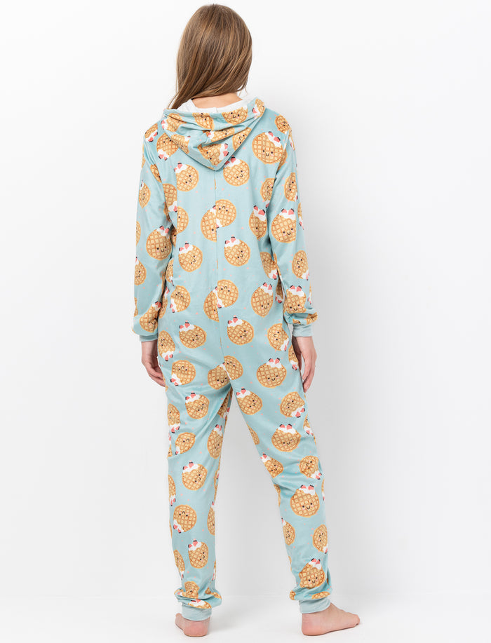 Pyjama 1 pièce imprimé à manches longues pour fille