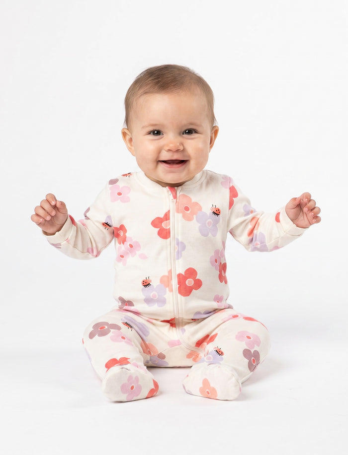 Pyjama 1 pièce imprimé pour bébé fille