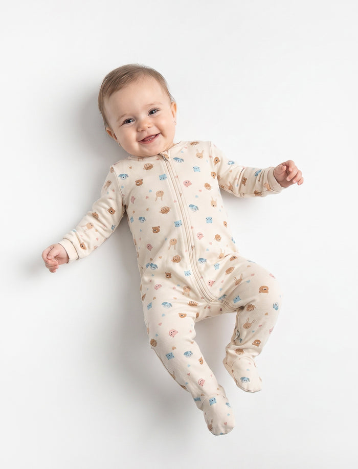 Pyjama 1 pièce imprimé pour bébé fille