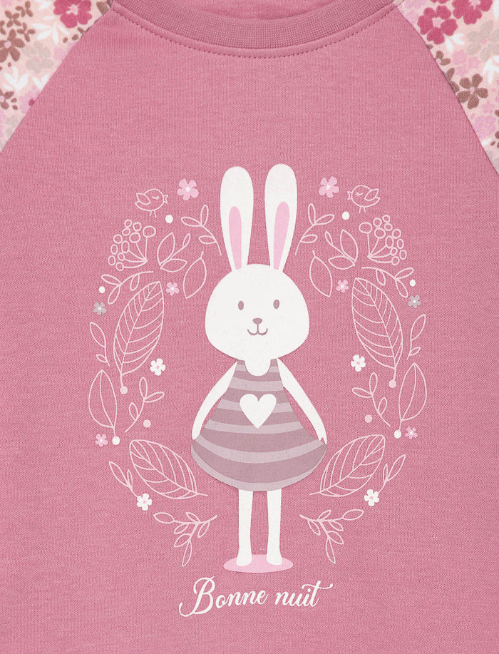 Pyjama 2 pièces en coton bio imprimé - petite fille