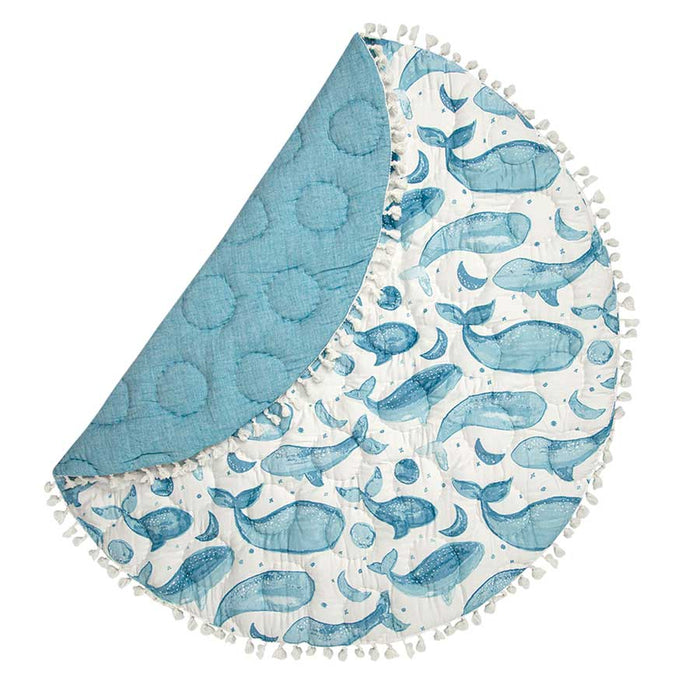 Crane Baby Quilted Baby Playmat - Caspian Whale | Koop.co.nz