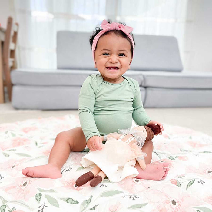 Crane Baby Quilted Baby Playmat - Parker Floral | Koop.co.nz