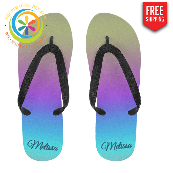 Rainbow Pride Womens Flip Flops