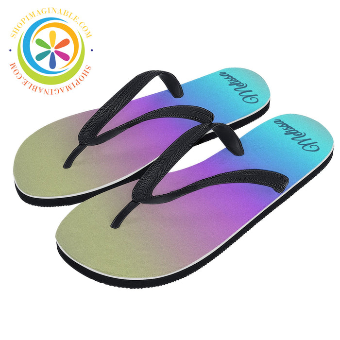 Rainbow Pride Womens Flip Flops Small (Us 5-6 /Eu 35-37)