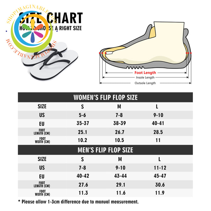 Rainbow Pride Womens Flip Flops