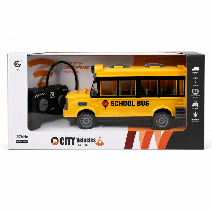 RC School Bus Toy – 3+Age