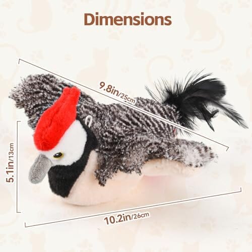 Rechargeable Chirping Flapping Bird (no Flying) with Catnip for Indoor Cats Cat Toys amazon